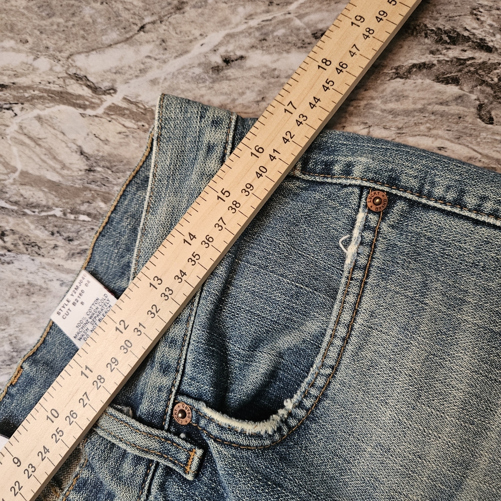 Lucky Brand Faded Blue Straight-Leg Jeans 100% Cotton - Picture 9 of 13